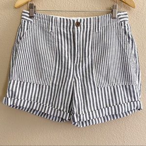 GAP Girlfriend Chino Stripe Shorts